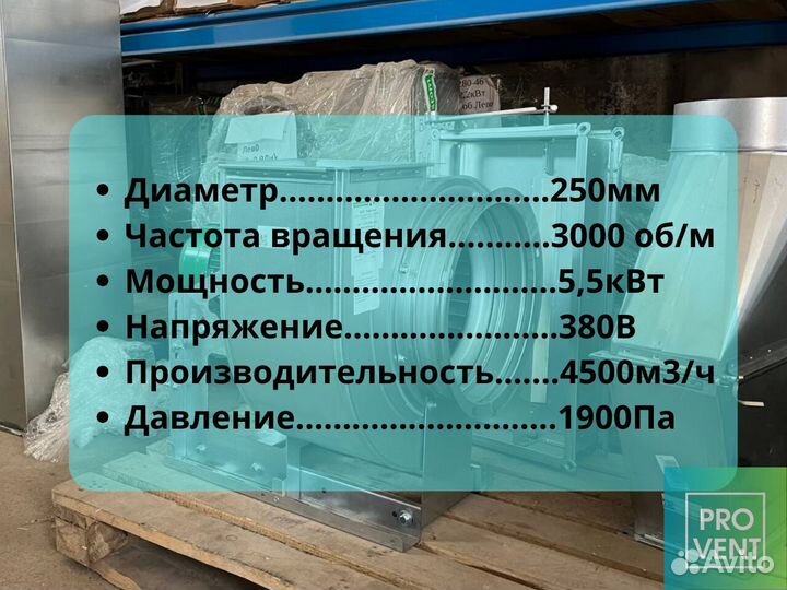 Вентилятор радиальный вр 280-46 №2,5 5,5кВт