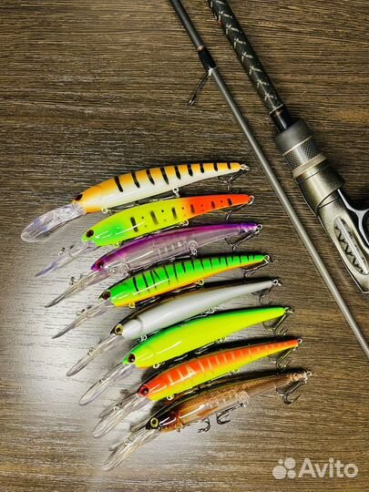 Воблеры для троллинга Bandit комплект 8 шт