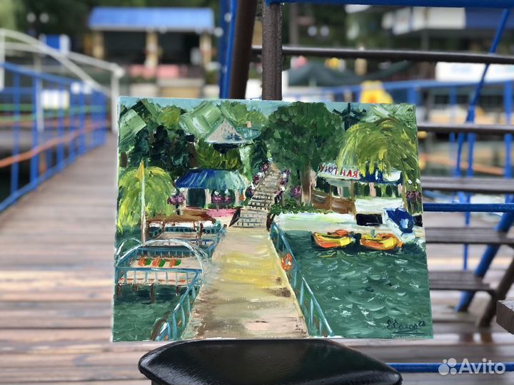 Картина маслом на холсте пейзаж