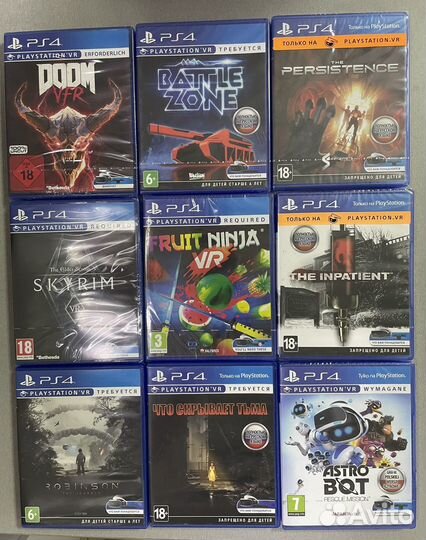 Игры VR на playstation 4