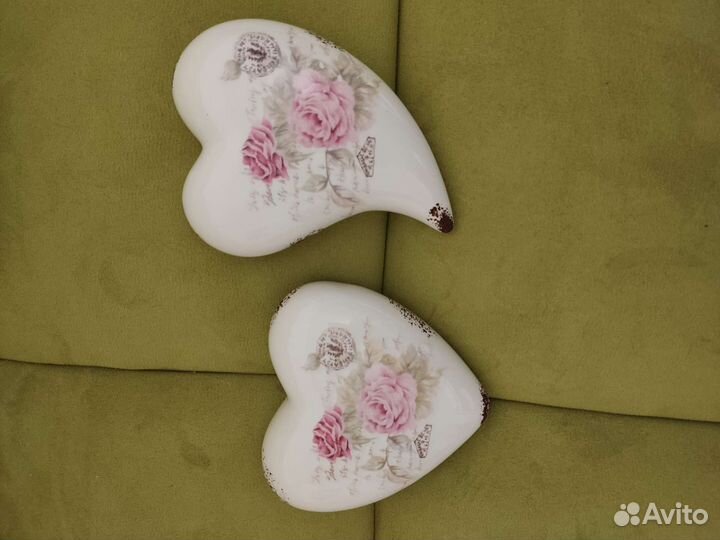 Сердце декоративное керамика