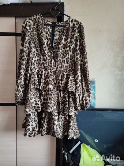 Платье, пиджак, блузка леопардовое 44