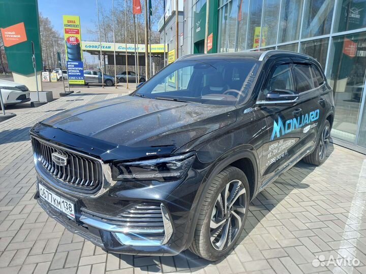 Дефлектор капота (Classic черный ) Geely Monjaro