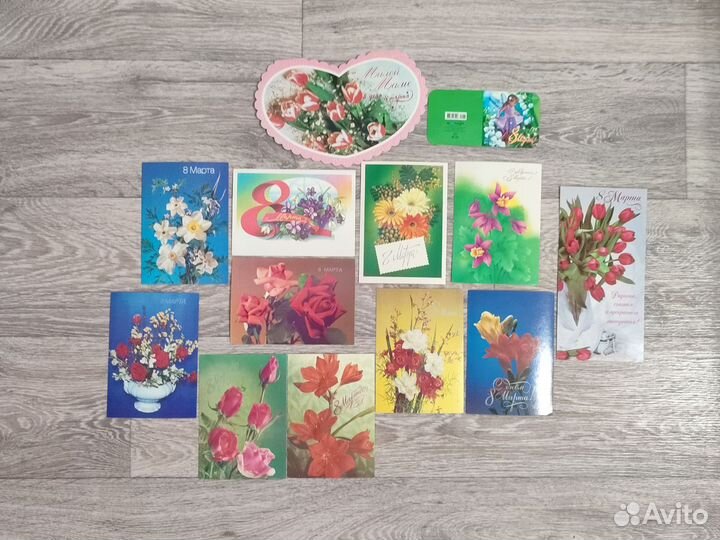 Открытки СССР 8 марта, 23 февраля