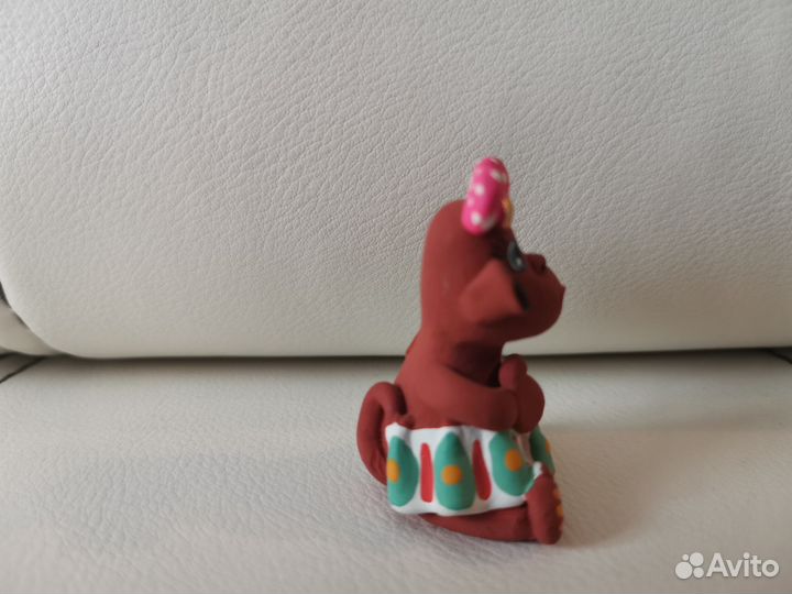 Дымковская игрушка Обезьянка