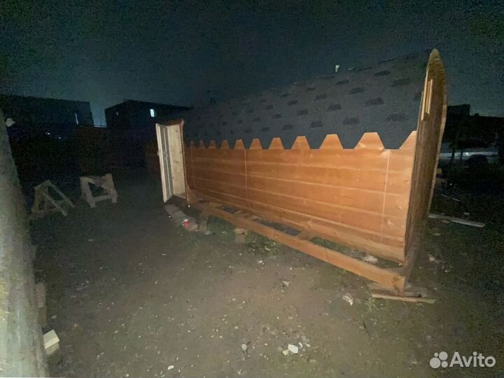 Баня-бочка под ключ