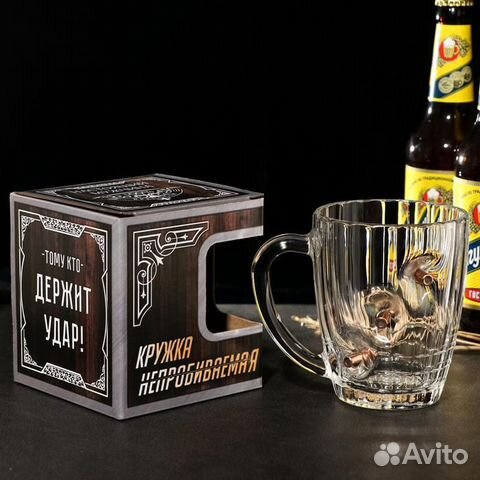 Кружка «Непробиваемая», под дерево, 3 пули, 500 мл