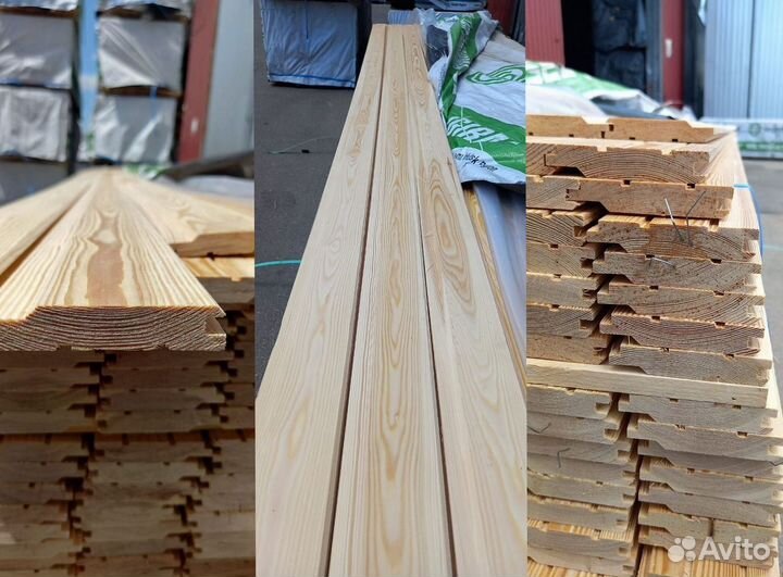 Вагонка 16*86 (80)*4000 мм сорт B лиственница