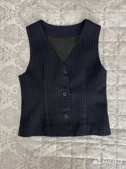 Жилетка школьная синяя на девочку