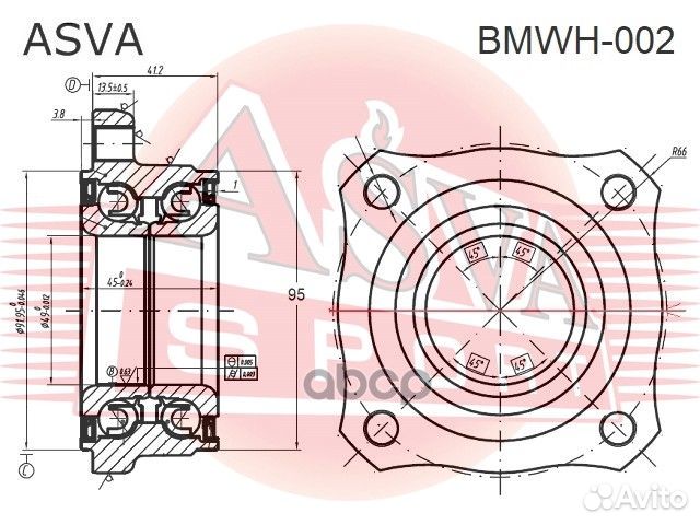 Ступица bmwh002 asva