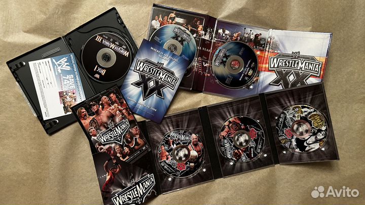 WWE WrestleMania - 10 шоу рестлинга на 29 DVD