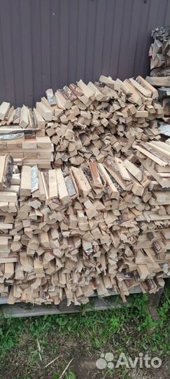 Дрова березовые колотые сухие в сетках
