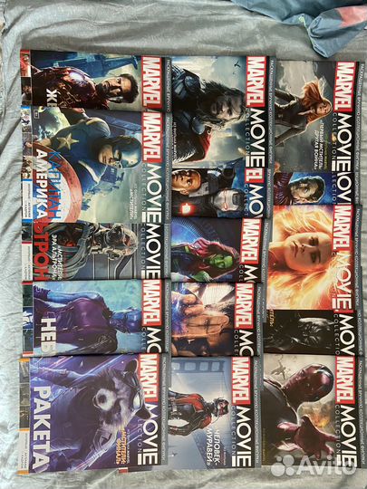Фигурки и журналы Marvel movie collection