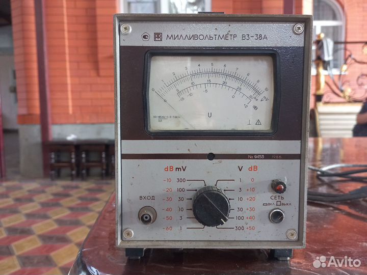Милливольтметр в3-38а