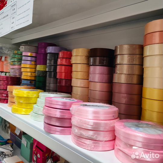 Ленты атласные в бобине