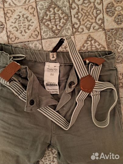 Джинсы Baby Gо на бретелях