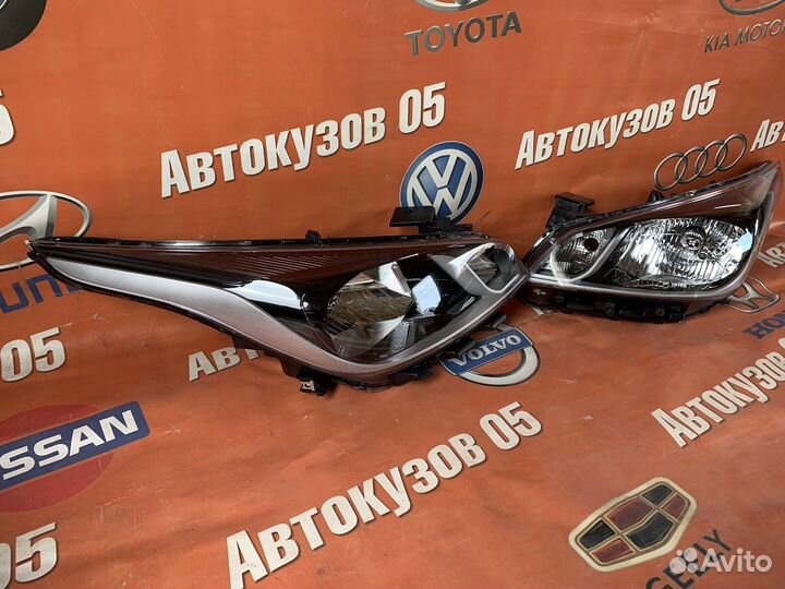 Фары на Киа рио 4 дорестайлинг