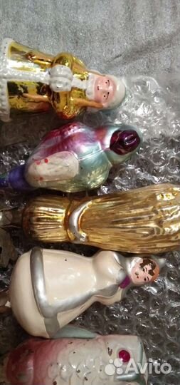 Елочные игрушки СССР на прищепке