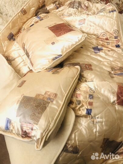 Одеяло, подушки Овечка Kampol Евро, компл Польша