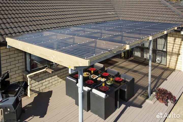 Профилированный поликарбонат (кровельный)