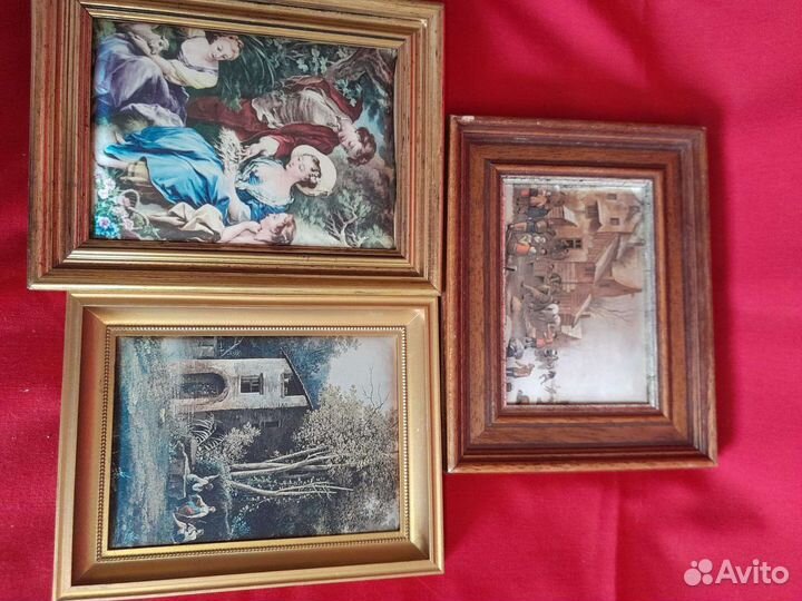 Миниатюрные картины в стиле шелкографии