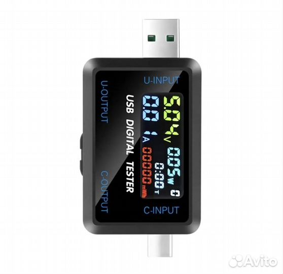 USB цифровой измеритель напряжения, мощности