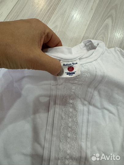 Блузка button blue