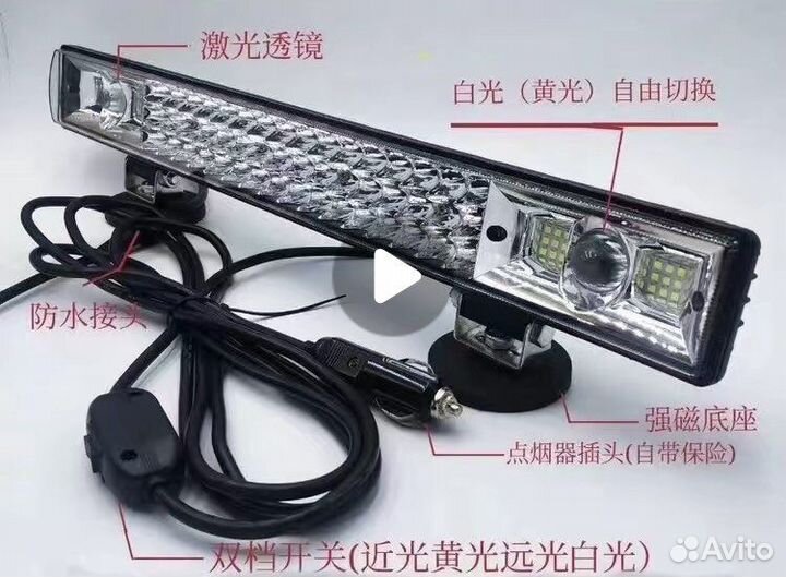 Люстра светодиодная проблесковый маячок прожектор