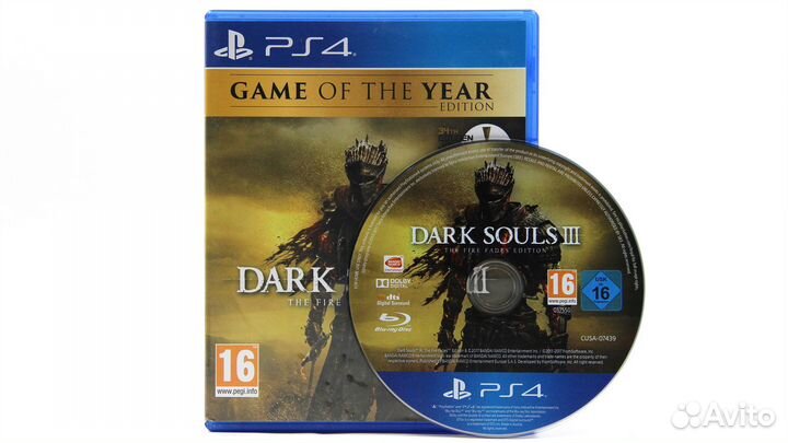Dark Souls III The Fire Fades Edition для PS4