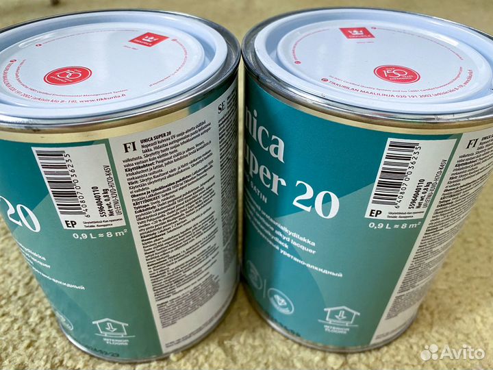 Лак Tikkurila Unica 20, пропитка защитная Fila 90