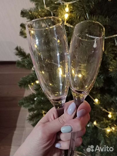 Бокалы для шампанского (цена за весь набор)