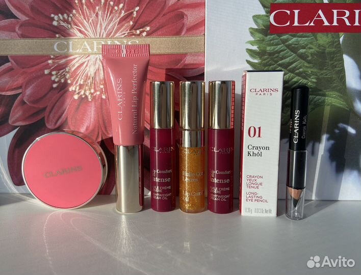 Clarins миниатюры румяна блески карандаш