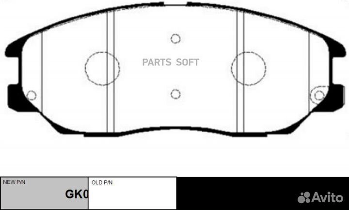 CTR GK0470 Колодки тормозные hyundai XG перед. (ck