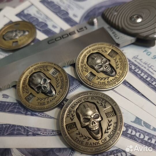 Бусины на темляк для зажигалок и ножей Bony Buddy