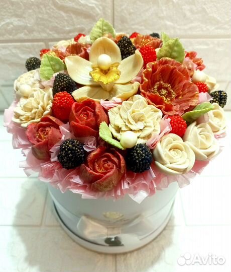 Шоколадные букеты цветов 