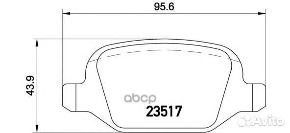 Колодки торм.зад. alfa romeo 147 1,6-3,2/1,9JTD