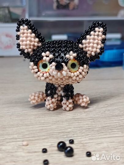 Амигуруми из бисера чихуахуа