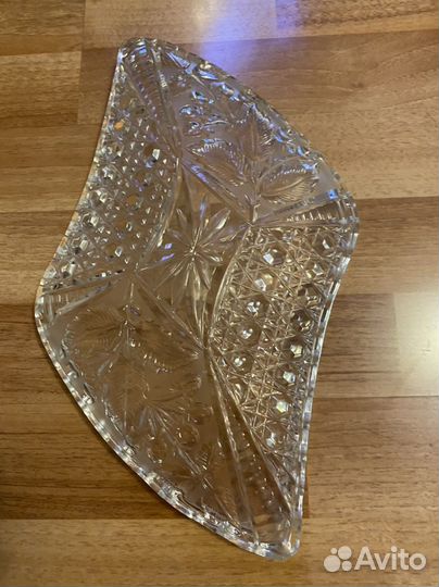 Сухарница ссср,хрусталь высшего качества