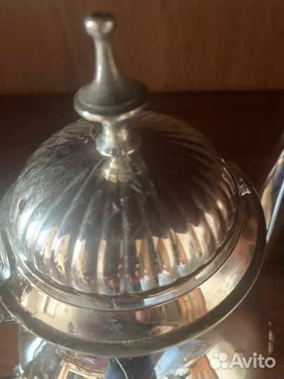Чайник старинный заварочный серебрение