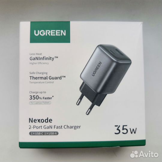 Зарядное устройство Ugreen 35 W (GaN)