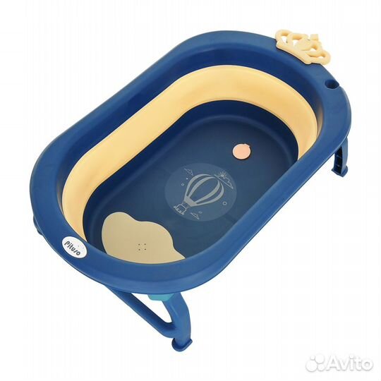 Детская ванна складная 87 см Pituso,Синяя с желтым