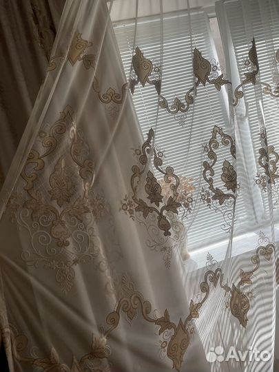 Шторы и тюль бу