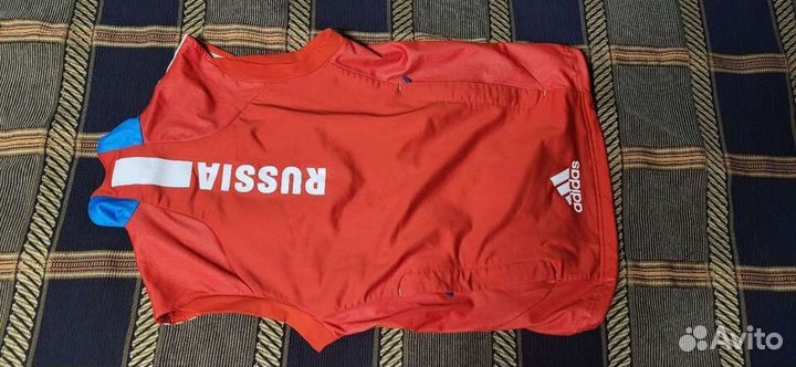 Разминочная жилетка 48 D5 adidas Сб.России лыжная