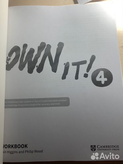 Workbook и Student's book OWN IT 4