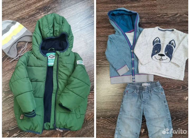 Пакет фирменных вещей 92 см next, zara, george