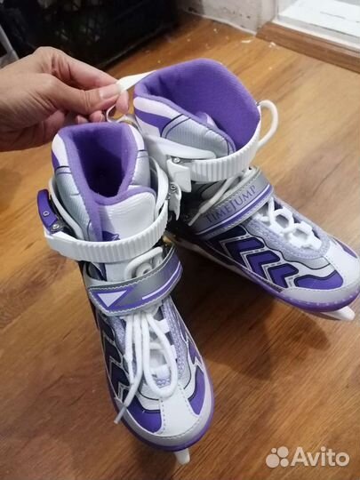 Коньки ледовые детские раздвижные TimeJamp