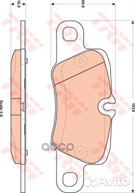 Колодки тормозные porsche panamera 3.6-4.8 09