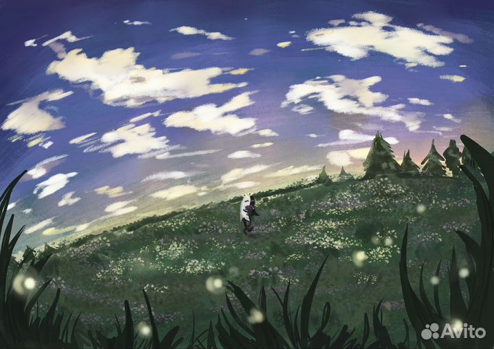 Создаю иллюстрации на холсте