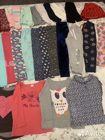 Большой пакет вещей на девочку 4-5 лет