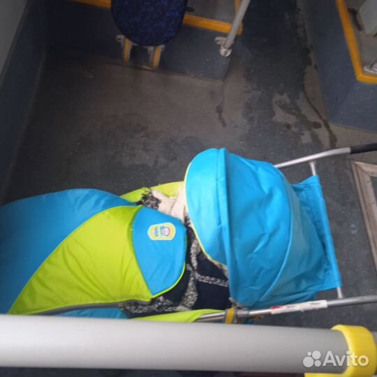 Детские санки-коляска с колесами